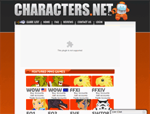 Tablet Screenshot of characters.net